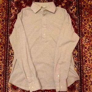 Gray Slim Fit Popover by SuitSupply